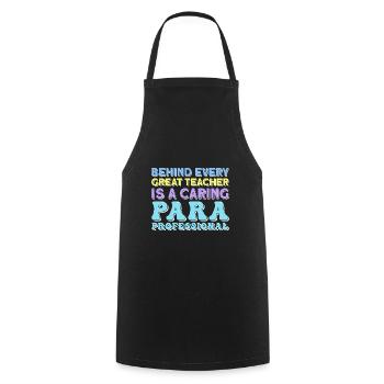Paraprofessionnel - Tablier de cuisine - noir - Devant - AI Model Male 185 dark (185cm)