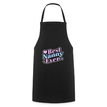 Nanny Babysitter Childminder - Cooking Apron - black - Front - AI Model Male 185 dark (185cm)
