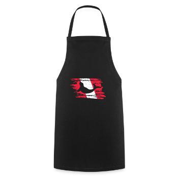 Diving Flag Sea Lion Underwater Exploration Scuba - Cooking Apron - black - Front - AI Model Male 185 dark (185cm)