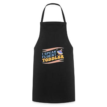 Nanny Babysitter Childminder - Cooking Apron - black - Front - AI Model Male 185 dark (185cm)