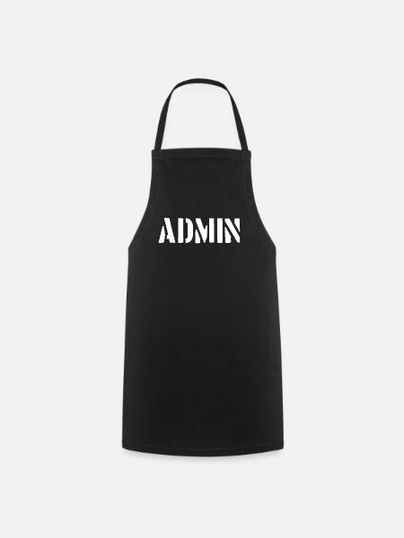 admin - Kochschürze - Schwarz