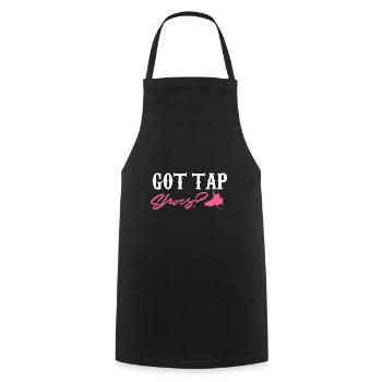 got tap shoes Design for a tap dancer - Cooking Apron - black - Front - AI Model Male 185 dark (185cm)