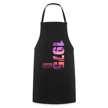 1975 Édition limitée - Tablier de cuisine - noir - Devant - AI Model Male 185 dark (185cm)