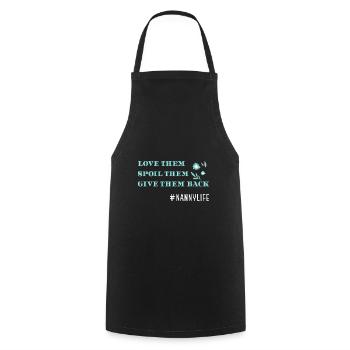 Nanny Babysitter Childminder - Cooking Apron - black - Front - AI Model Male 185 dark (185cm)