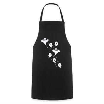 Ghosts Ghosts Ghost Hour Scary Gift - Cooking Apron - black - Front - AI Model Male 185 dark (185cm)
