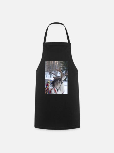 Reindeer - Cooking Apron - black