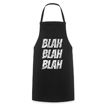Blah Blah Blah - Kochschürze - Schwarz - Vorne - AI Model Male 185 dark (185cm)