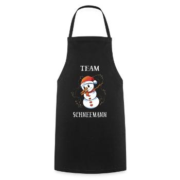 Team Snowman - Cooking Apron - black - Front - AI Model Male 185 dark (185cm)
