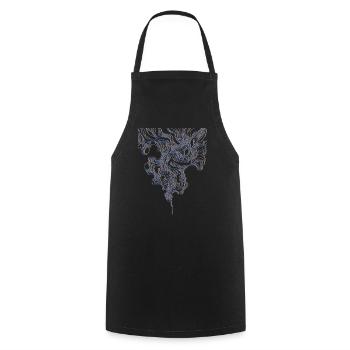 Style de fumée - Tablier de cuisine - noir - Devant - AI Model Male 185 dark (185cm)