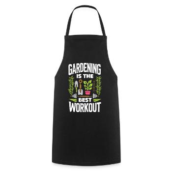 Garten Workout & FItness - gym Arbeit - Kochschürze - Schwarz - Vorne - AI Model Male 185 dark (185cm)
