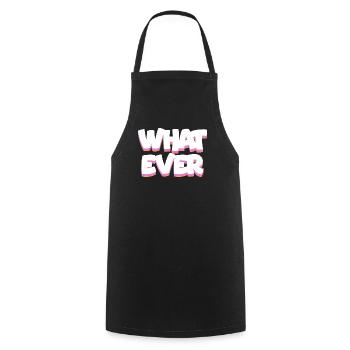 Welcher fette Neon-Pop-Text auch immer - Kochschürze - Schwarz - Vorne - AI Model Male 185 dark (185cm)