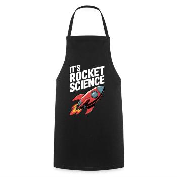 It’s Rocket Science - Cooking Apron - black - Front - AI Model Male 185 dark (185cm)