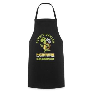 Podomètre? J’utilise le détecteur de mouvement - Tablier de cuisine - noir - Devant - AI Model Male 185 dark (185cm)