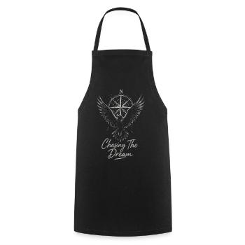 Dream Hunt Compass Wing - Cooking Apron - black - Front - AI Model Male 185 dark (185cm)