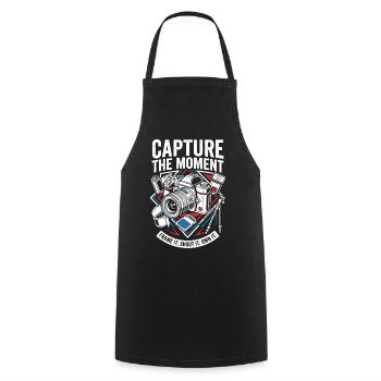 Photographie Capture du Moment - Tablier de cuisine - noir - Devant - AI Model Male 185 dark (185cm)