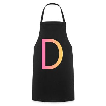 D - Cooking Apron - black - Front - AI Model Male 185 dark (185cm)