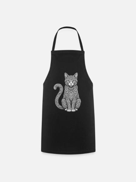 Hauskatze - Kochschürze - Schwarz