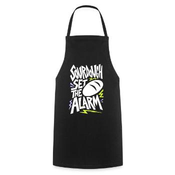Sauerteig – Sourdough Set the Alarm - Kochschürze - Schwarz - Vorne - AI Model Male 185 dark (185cm)