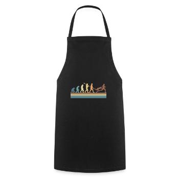 Rugby Ball Sport Player Retro Evolution Rugby Team - Cooking Apron - black - Front - AI Model Male 185 dark (185cm)