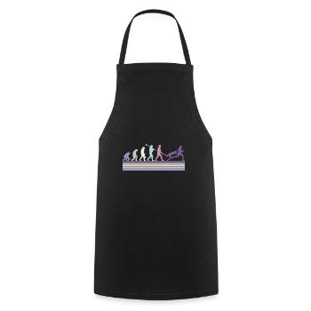 Rugby Ball Sport Player Retro Evolution Rugby Team - Cooking Apron - black - Front - AI Model Male 185 dark (185cm)