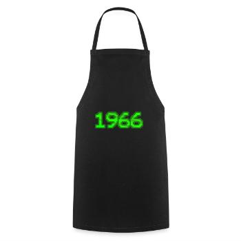 Nerd 1966 - Cooking Apron - black - Front - AI Model Male 185 dark (185cm)