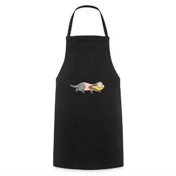 Ferret Owner Ferret - Cooking Apron - black - Front - AI Model Male 185 dark (185cm)