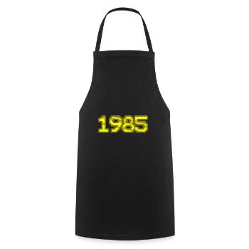 Nerd 1985 - Kochschürze - Schwarz - Vorne - AI Model Male 185 dark (185cm)