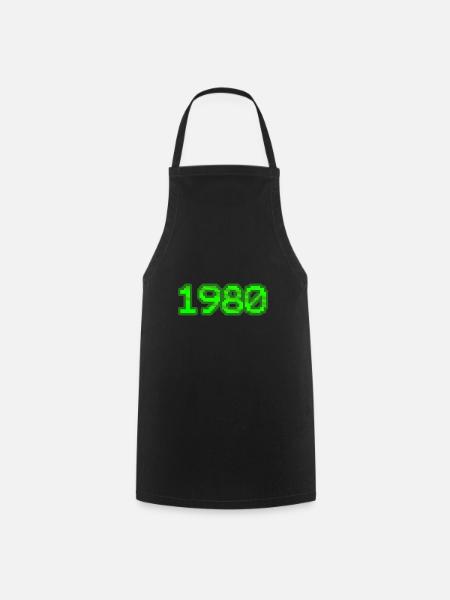 Computer 1980 - Kochschürze - Schwarz