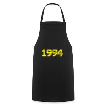 Nerd 1994 - Kochschürze - Schwarz - Vorne - AI Model Male 185 dark (185cm)