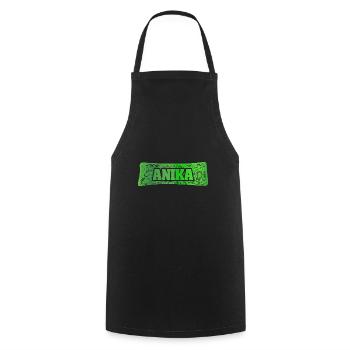 Gift for Anika - Cooking Apron - black - Front - AI Model Male 185 dark (185cm)