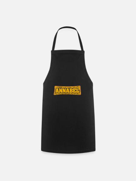 Geschenk für Annabel - Kochschürze - Schwarz