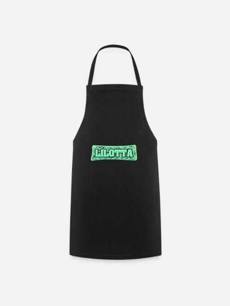 Geschenk für Lilotta - Kochschürze - Schwarz