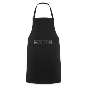 Preston Nom Prénom Chimie Élément du tableau périodique - Tablier de cuisine - noir - Devant - AI Model Male 185 dark (185cm)