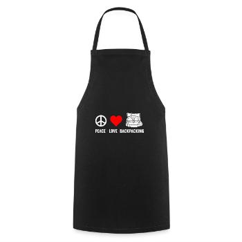 Camping en plein air Randonnée Backpacking - Tablier de cuisine - noir - Devant - AI Model Male 185 dark (185cm)