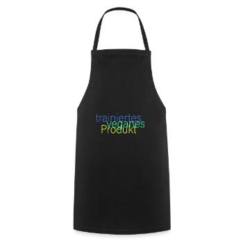 trainiertes veganes Produkt - Kochschürze - Schwarz - Vorne - AI Model Male 185 dark (185cm)