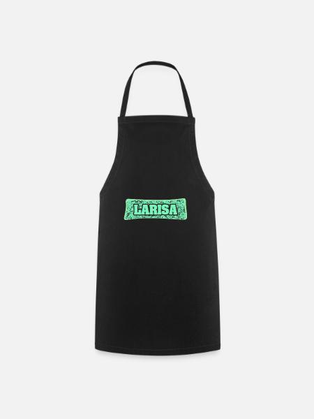 Geburtsname Larisa - Kochschürze - Schwarz