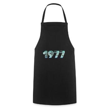 1977 - Cooking Apron - black - Front - AI Model Male 185 dark (185cm)