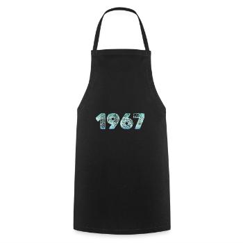Ice 1967 - Cooking Apron - black - Front - AI Model Male 185 dark (185cm)
