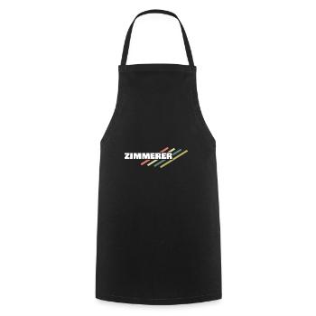 Zimmerer als Arbeitsplatz - Kochschürze - Schwarz - Vorne - AI Model Male 185 dark (185cm)