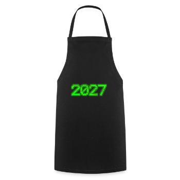 2027 - Cooking Apron - black - Front - AI Model Male 185 dark (185cm)