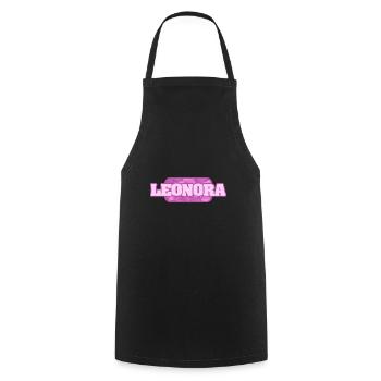 Gift for Leonora - Cooking Apron - black - Front - AI Model Male 185 dark (185cm)