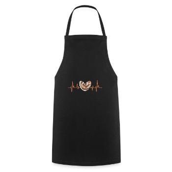 Cinnamon roll - Cooking Apron - black - Front - AI Model Male 185 dark (185cm)