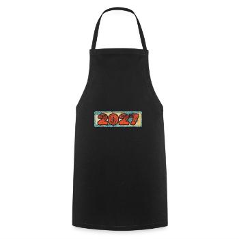 2027 - Tablier de cuisine - noir - Devant - AI Model Male 185 dark (185cm)