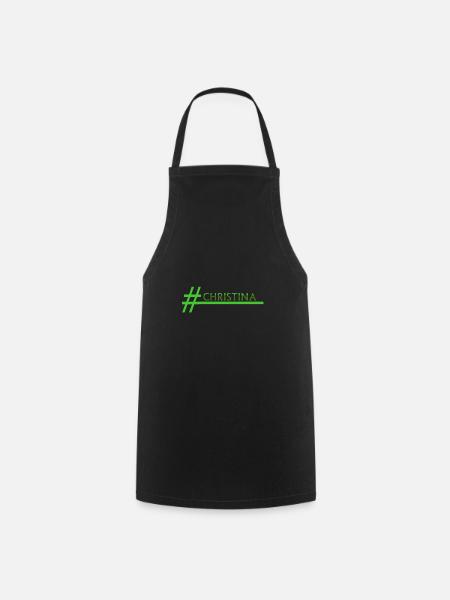 Cadeau pour Christina - Tablier de cuisine - noir