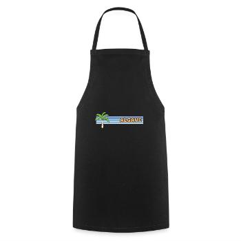 Algave comme jour férié - Tablier de cuisine - noir - Devant - AI Model Male 185 dark (185cm)