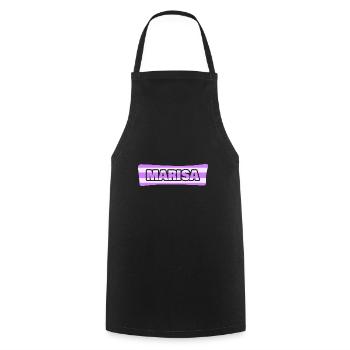 Enterrement de vie de garçon pour Marisa mariage enterrement de vie de jeune fille - Tablier de cuisine - noir - Devant - AI Model Male 185 dark (185cm)