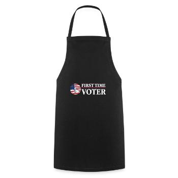 First Time Voter Political Election Your Vote - Cooking Apron - black - Front - AI Model Male 185 dark (185cm)