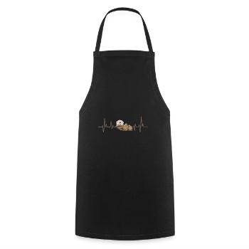 Seeotter - Kochschürze - Schwarz - Vorne - AI Model Male 185 dark (185cm)