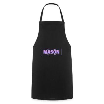 Geschenk für Mason - Kochschürze - Schwarz - Vorne - AI Model Male 185 dark (185cm)