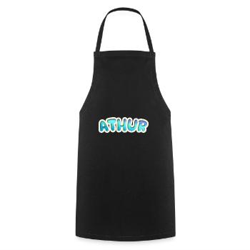 Job Athur - Tablier de cuisine - noir - Devant - AI Model Male 185 dark (185cm)